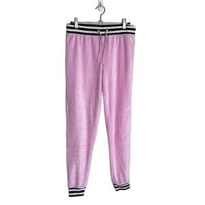 Topshop Pink Velvet Velour Casual Pants 4